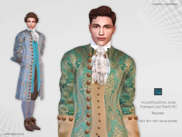Maxis Match 2023 September 2 Opulence Set for Men - The Sims 4 Custom Content
