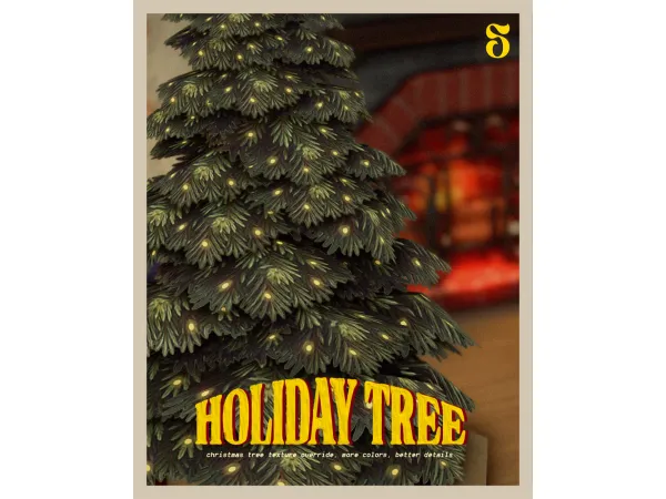 Sims 4 Maxis Match Christmas Trees CC: HOLIDAY TREE  by sonechk0