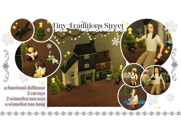 Maxis Match Tiny Traditions Street by Tamsie - The Sims 4 Custom Content
