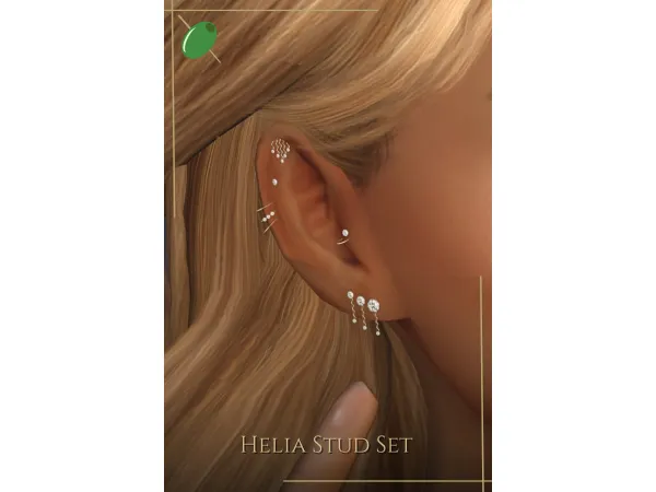 Alpha Helia Stud Set - The Sims 4 Custom Content