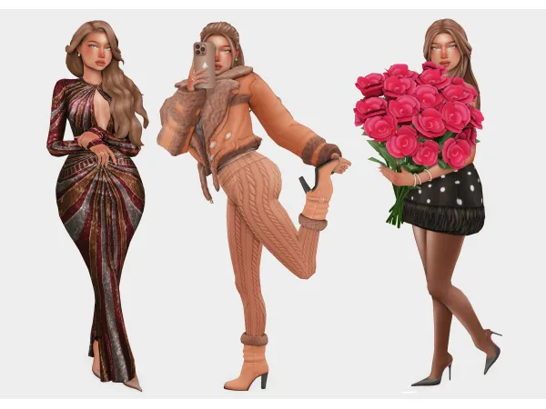 Maxis Match estellas outfits of the week sims 4 lookbooks by boujeesimss - The Sims 4 Custom Content