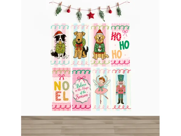 Maxis Match CUTE CHRISTMAS PAINTING portatil by universo - The Sims 4 Custom Content