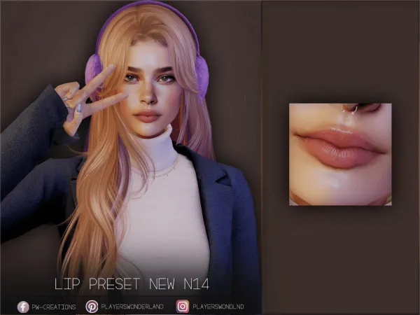 Mix lip presets by pwcreations - The Sims 4 Custom Content