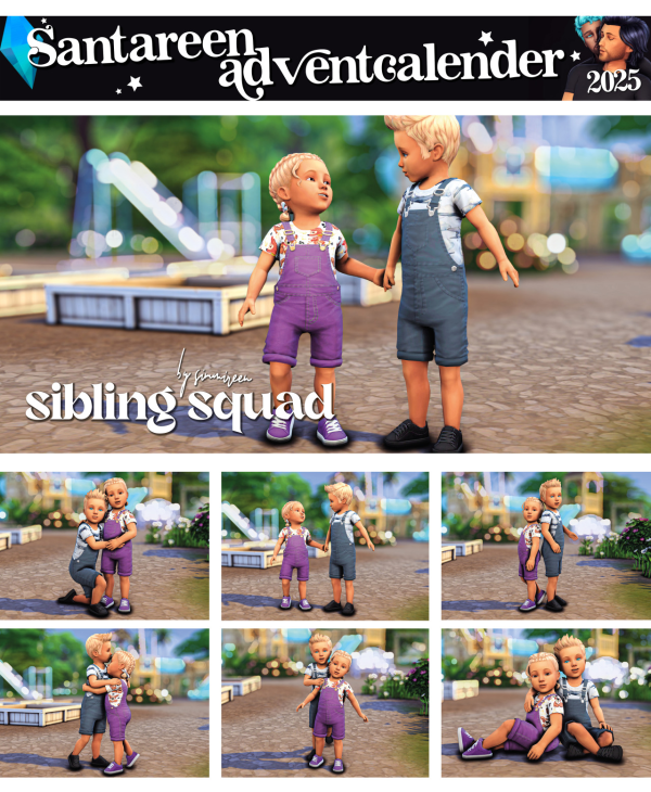 Mix 'Sibling squad' by simsfinds - The Sims 4 Custom Content