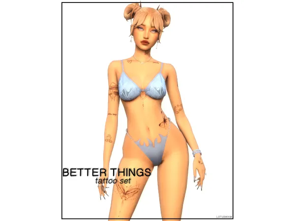 Mix Better Things Tattoo Set - The Sims 4 Custom Content