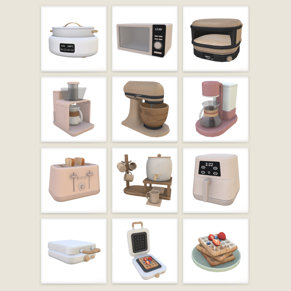 Maxis Match Comiko Kitchen Time Set by comiko - The Sims 4 Custom Content