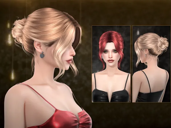 Alpha Heidi Hairstyle - The Sims 4 custom content