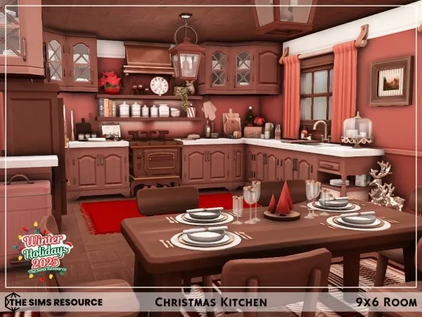 Mix Christmas Kitchen - The Sims 4 Custom Content