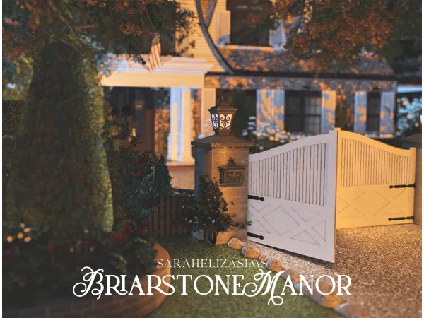 Alpha Briarstone Manor by sarahelizasims - The Sims 4 Custom Content