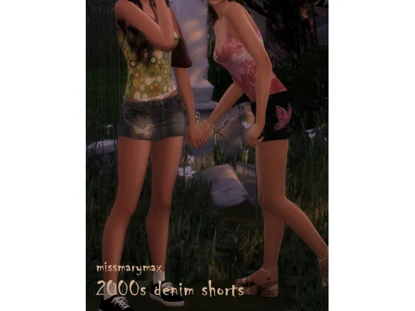 Mix denim skirts by marymax - The Sims 4 Custom Content