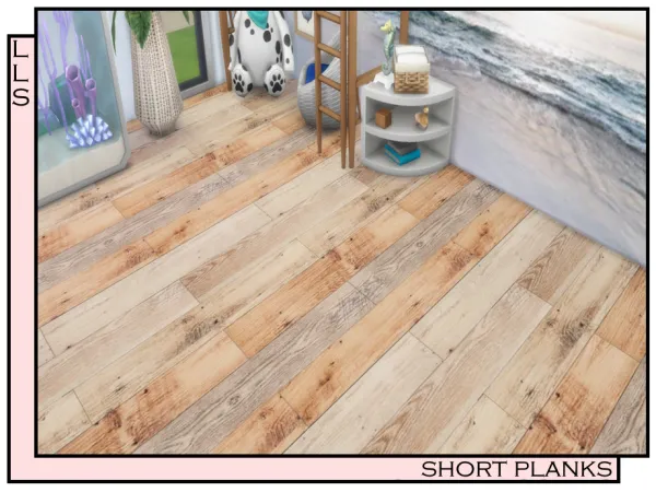 Alpha Small Planks Floor LLS by lavilikesims - The Sims 4 Custom Content