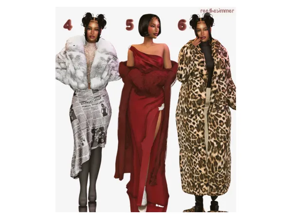 Alpha Wrapped in Fur Sim 4 Lookbook by reethesimmer - The Sims 4 Custom Content