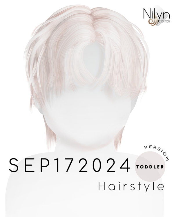Alpha NILYN SEP172024 HAIR TODDLER by nilynsims - The Sims 4 Custom Content