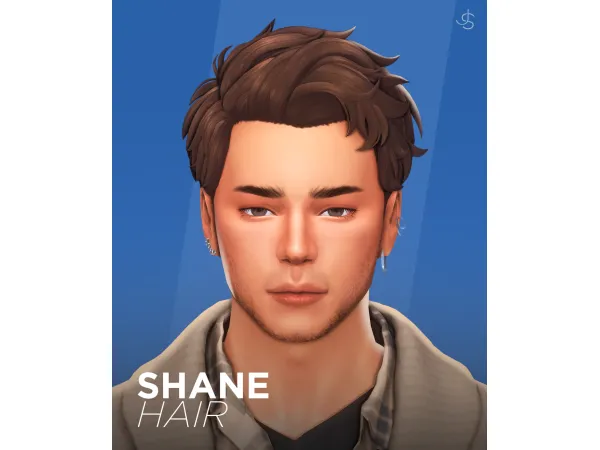 Maxis Match Shane Hair by johnnysims - The Sims 4 Custom Content