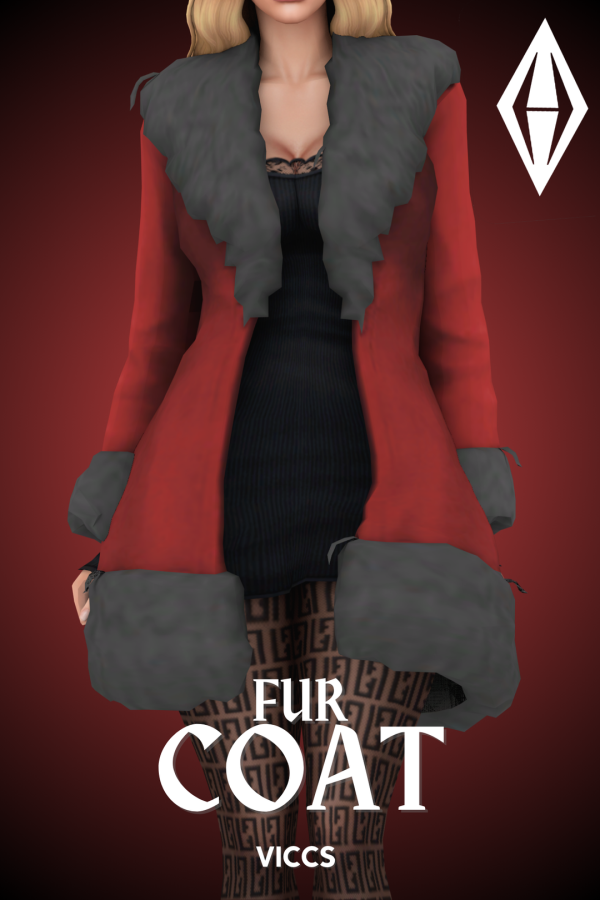Maxis Match VICCS_FUR COAT ACCESSORIE (TEEN ELDER) by viccs - The Sims 4 Custom Content