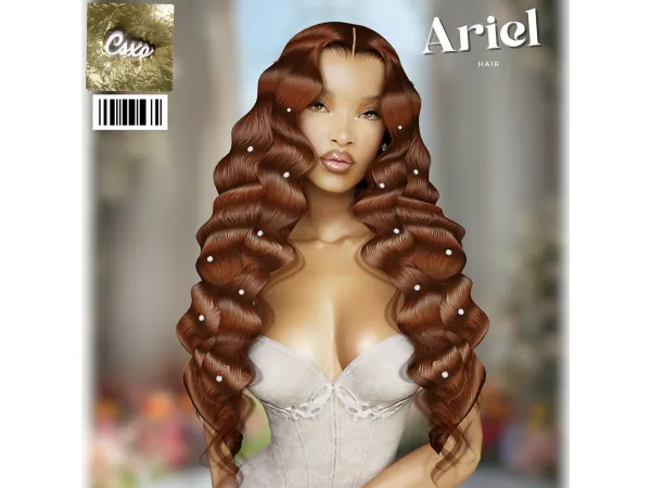 Alpha Ariel Hair by cecesimsxo - The Sims 4 Custom Content
