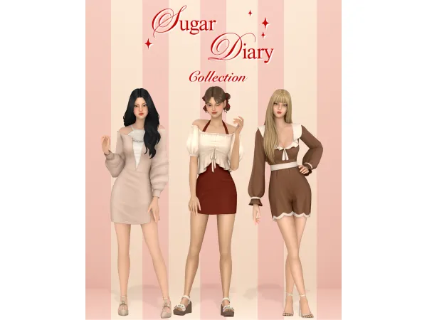 Maxis Match Sugar Diary by huien - The Sims 4 Custom Content