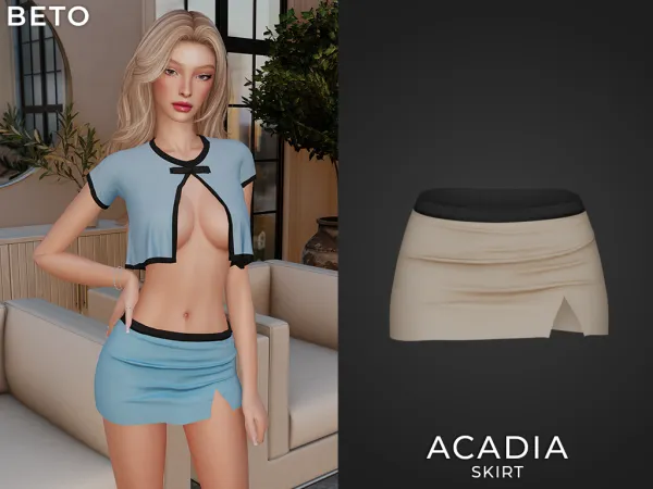 Alpha Acadia (skirt) - The Sims 4 Custom Content