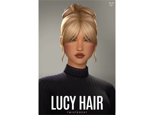 Maxis Match Lucy Hair by TwistedCat - The Sims 4 Custom Content