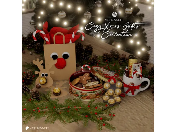 Mix Cozy Xmas Gifts Collection - The Sims 4 Custom Content