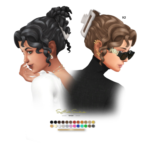 Maxis Match Mia Hairstyle by simsfinds - The Sims 4 Custom Content