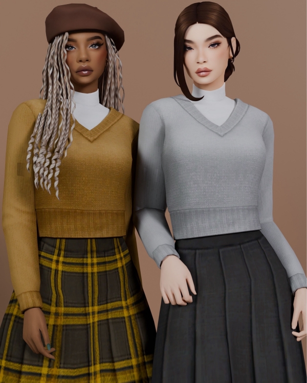 Maxis Match Blood Moon Sweater - The Sims 4 Custom Content