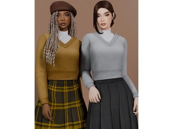 Maxis Match Blood Moon Sweater - The Sims 4 Custom Content