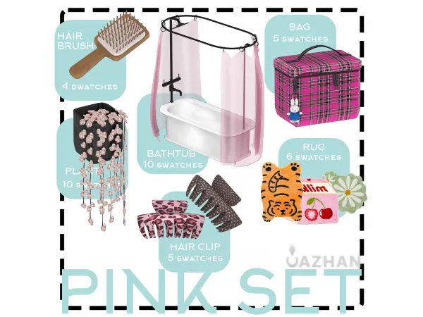 Mix [PINK] by cazhanhome - The Sims 4 Custom Content