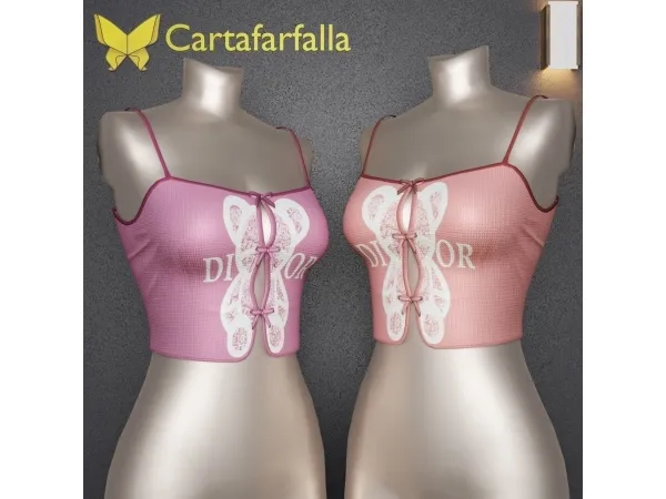 Alpha Cartafarfalla Lunelle - The Sims 4 Custom Content