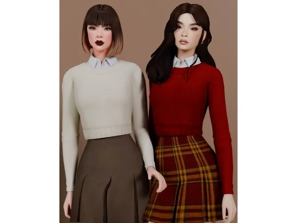 Maxis Match Witching Hour Knit - The Sims 4 Custom Content