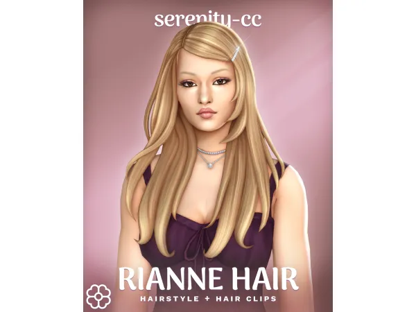 Maxis Match Rianne Hair by serenitycc - The Sims 4 Custom Content