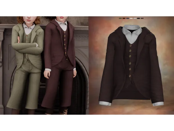 Alpha LYNXsimz Victorian Kids Top - The Sims 4 Custom Content