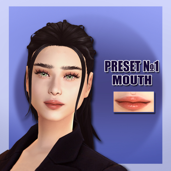 Mix Lip Preset for by simsfinds - The Sims 4 Custom Content