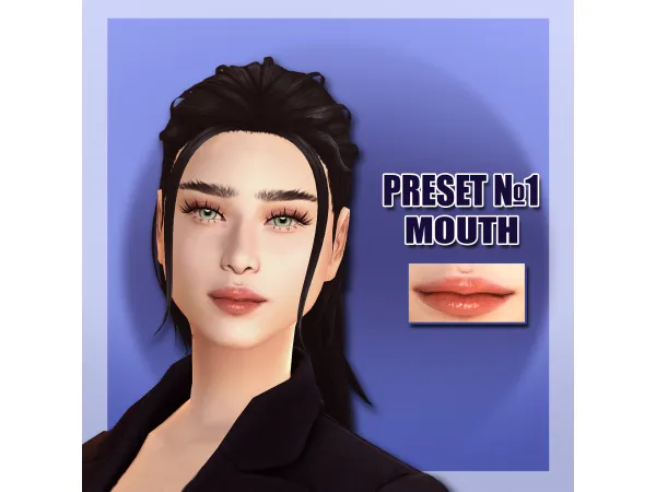 Mix Lip Preset for by MssPlanbobVeyra - The Sims 4 Custom Content