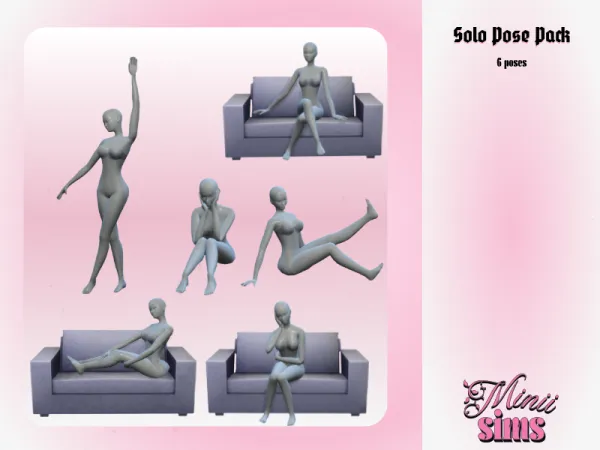 Mix Solo Pose Pack by Minii_sims4 - The Sims 4 Custom Content