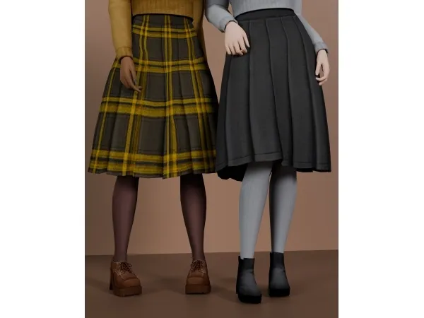 Maxis Match Scarlet Alley Skirt - The Sims 4 Custom Content