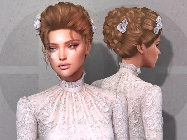 Alpha Eleanor Hairstyle - The Sims 4 Custom Content