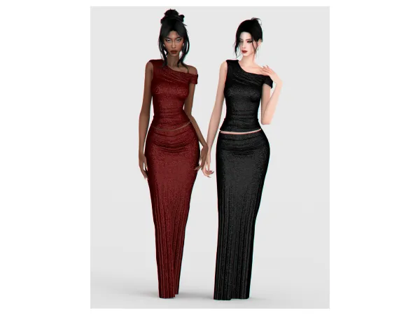 Alpha Festive Glam Set by backtrackcc - The Sims 4 Custom Content