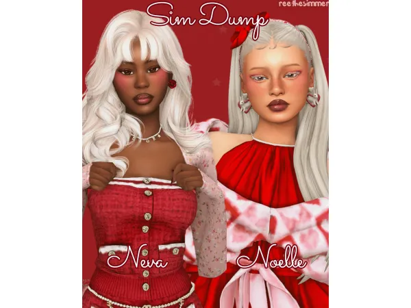 Mix Christmas Sim Dump by reethesimmer - The Sims 4 Custom Content