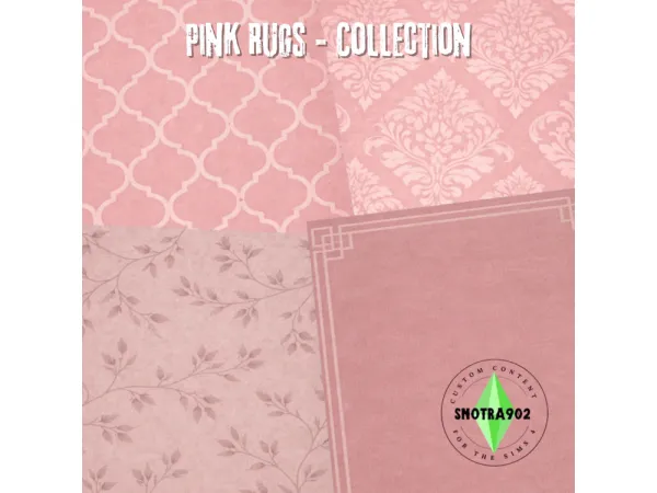 Alpha Pink Rugs Collection by Snotra902 - The Sims 4 Custom Content