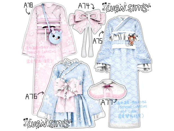 Mix [LVAN]Collection 10 A74 A75 A76 A77 A78 - The Sims 4 Custom Content