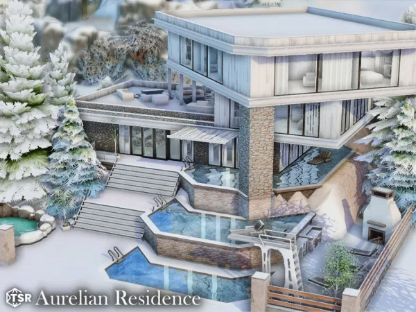 Maxis Match Aurelian Residence l noCC - The Sims 4 Custom Content
