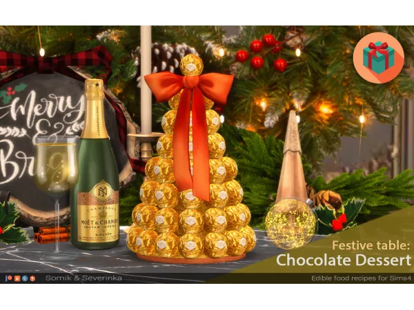 Mix Pyramid of Sweets by SomikSeverinka - The Sims 4 Custom Content