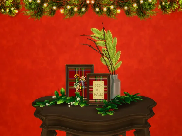 Alpha ModCo Advent Frames with Branches - The Sims 4 Custom Content