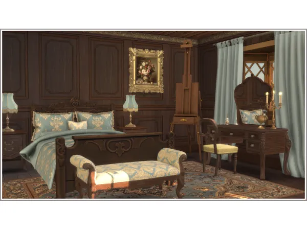 Mix Eleonore Master Bedroom - The Sims 4 Custom Content