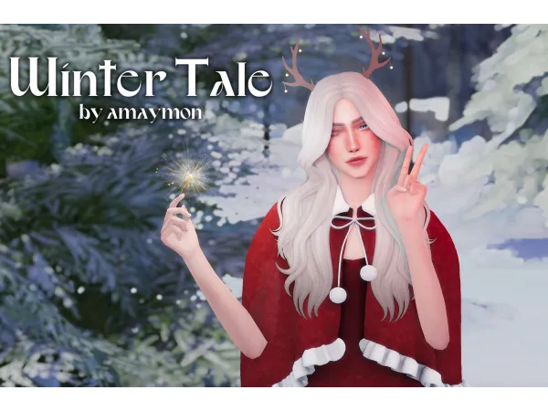 Mix [amaymon] Pose Pack Winter Tale - The Sims 4 Custom Content