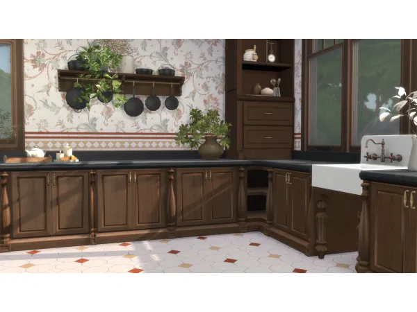 Mix Christmas Past Tiled Floor - The Sims 4 Custom Content