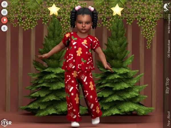 Mix Ely Top Toddler by KaTPurpura - The Sims 4 Custom Content