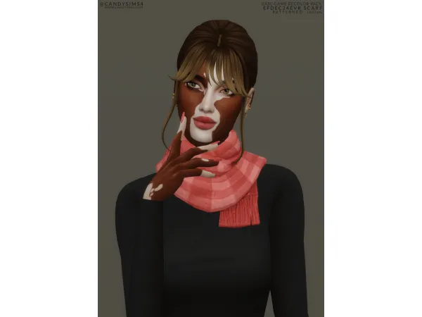 Maxis Match EFDEC24EVR SCARF by candysims - The Sims 4 Custom Content