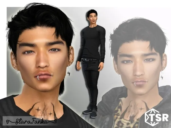 Alpha Sim Jin Jin woon - The Sims 4 Custom Content